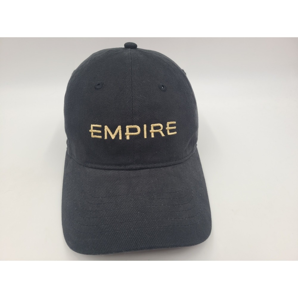 Empire Sportsman Strapback Adjustable Hat Cap Baseball Dad Men Women Black Gold